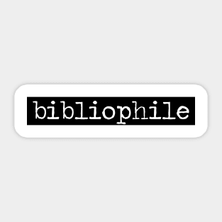 bibliophile Sticker